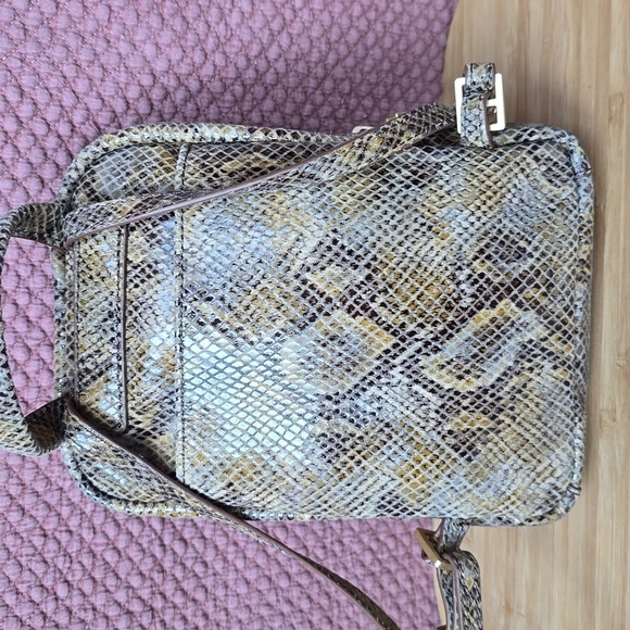 Hammitt Mini Backpack in Brown Snakeskin Print with Gold Studs main image 11